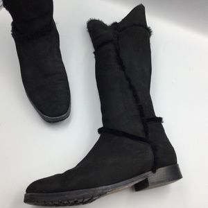 Manolo Blahnik Shearling Boots